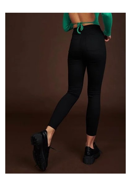 Yuksek Bel Dar Paca 5 Cep Gabardın Pantolon modelleri