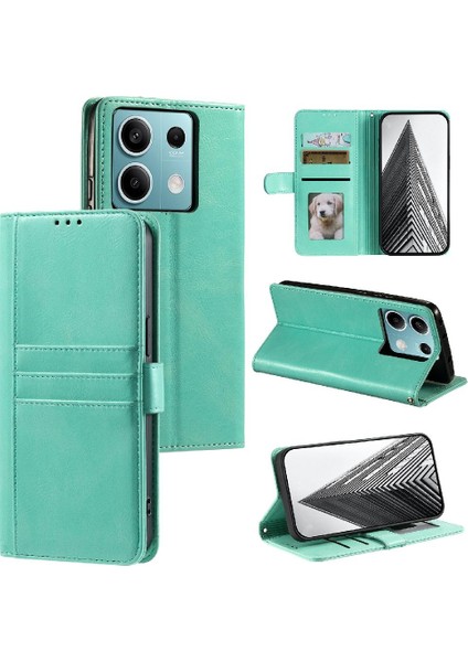 Xiaomi Redmi Not 13 Için Flip Case 5g Kickstand 6 Kart Yuvaları Pu Deri (Yurt Dışından)
