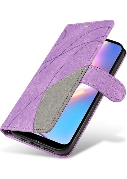 Samsung Galaxy A10S Için Kılıf Pu Deri Kart Yuvası ile Folio Kılıf Çevirin (Yurt Dışından)