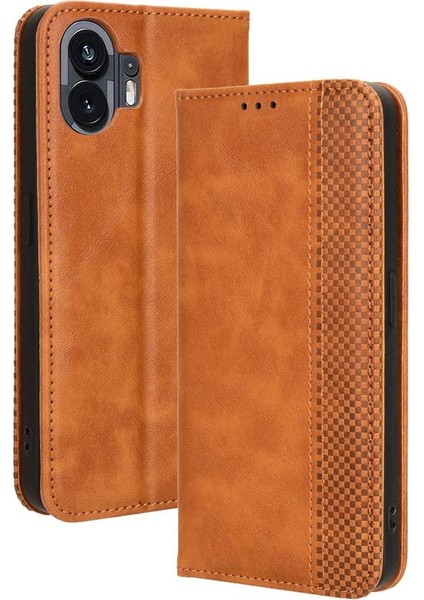 Nothing Kılıf Telefon 2 Pu Deri Manyetik Kapatma Cüzdan (Yurt Dışından)