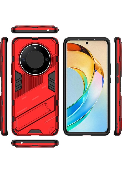 Onur Için Kılıf Sihirli 6 Lite 5g Kickstand Koruyucu Kapak Sağlam Askeri (Yurt Dışından)