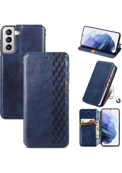 Samsung Galaxy S22 Artı Moda Tasarım Kapak Çevirin Deri Kılıf (Yurt Dışından)
