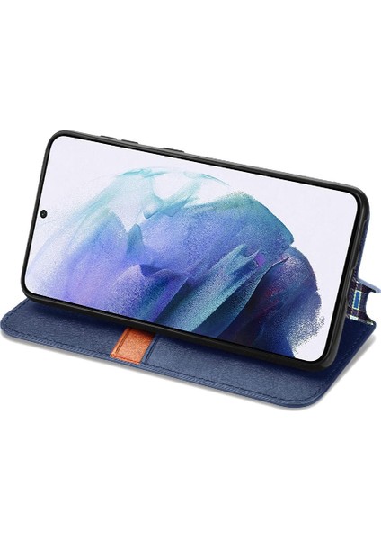 Samsung Galaxy S22 Artı Moda Tasarım Kapak Çevirin Deri Kılıf (Yurt Dışından)
