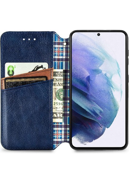 Samsung Galaxy S22 Artı Moda Tasarım Kapak Çevirin Deri Kılıf (Yurt Dışından)
