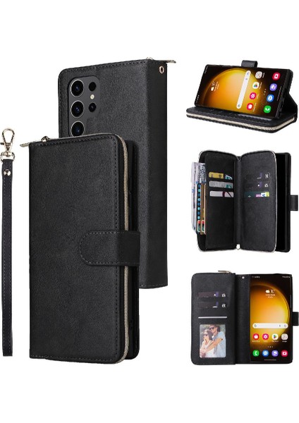 El Kayışı Cüzdan Kılıf ile Samsung Galaxy S24 Ultra Kart Tutucu Için Kılıf (Yurt Dışından) fırsatları