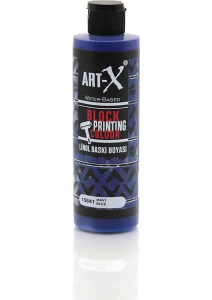 Art - X Art-X Su Bazlı Linol Baskı Boyası 240 ml Mavi 15841