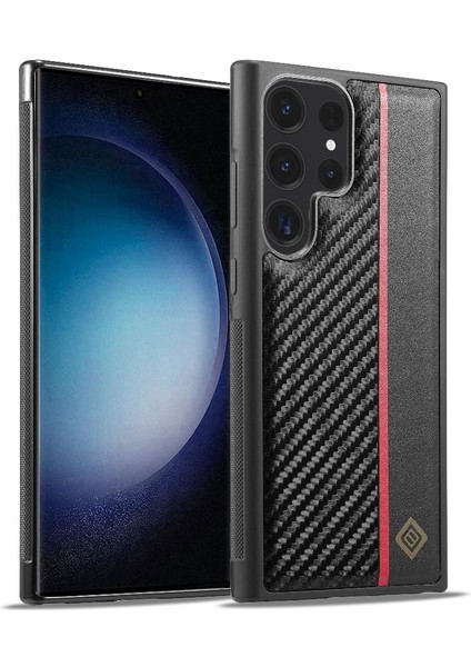 Samsung Galaxy S22 Ultra Mikrofiber Astar Içinde Kırmızı Yüksek (Yurt Dışından)