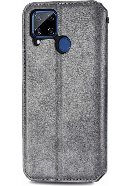 Oppo Realme C15 Zarif Iş Deri Çanta Cüzdan Fonksiyonu Için Kılıf (Yurt Dışından) indirimleri