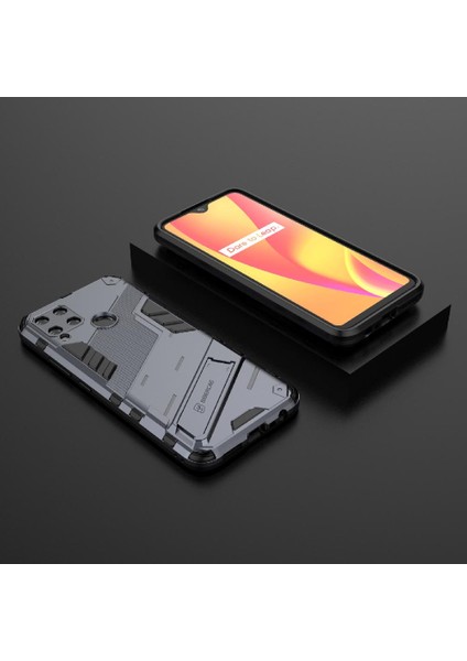 Realme C15 Sağlam Askeri Kickstand Koruyucu Kapak Için Kılıf (Yurt Dışından) modelleri