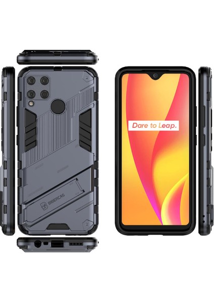 Realme C15 Sağlam Askeri Kickstand Koruyucu Kapak Için Kılıf (Yurt Dışından) fırsatları