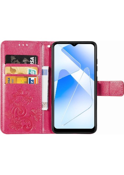 Oppo Oppo 5g Dört Yapraklı Yonca Deri Kılıf Için Kılıf Zarif Iş Çevirme (Yurt Dışından)