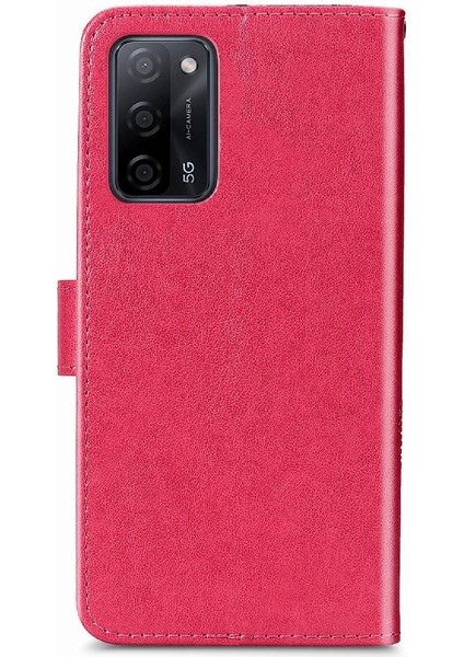 Oppo Oppo 5g Dört Yapraklı Yonca Deri Kılıf Için Kılıf Zarif Iş Çevirme (Yurt Dışından)