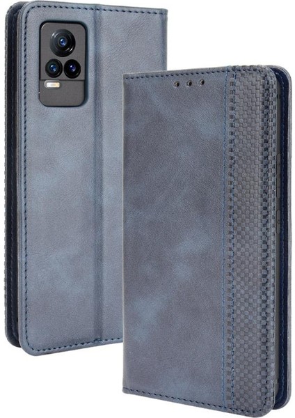Vivo V21E 4g Pu Deri Manyetik Kapatma Cüzdan Için Kılıf (Yurt Dışından)