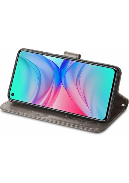 Infinix Sıcak 10 Flip Kapak Için Dört Yapraklı Yonca Deri Kılıf Kısa (Yurt Dışından) modelleri