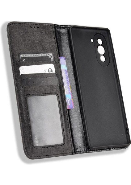 Huawei Nova 10 Pro Cüzdan Manyetik Kapatma Pu Deri Kılıf (Yurt Dışından)