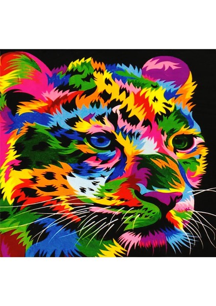 Sayılarla Boyama Tuval 40X50 cm Aslan