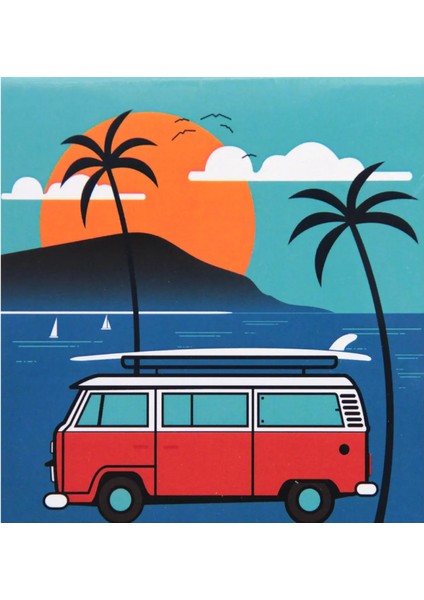 Sayılarla Boyama Tuval 40X50 cm Surf