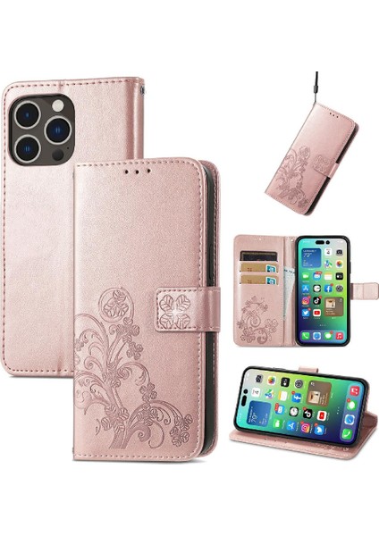 Iphone 14 Için Kılıf Promax Kısa Kayış Deri Kılıf Zarif Iş Dört (Yurt Dışından)