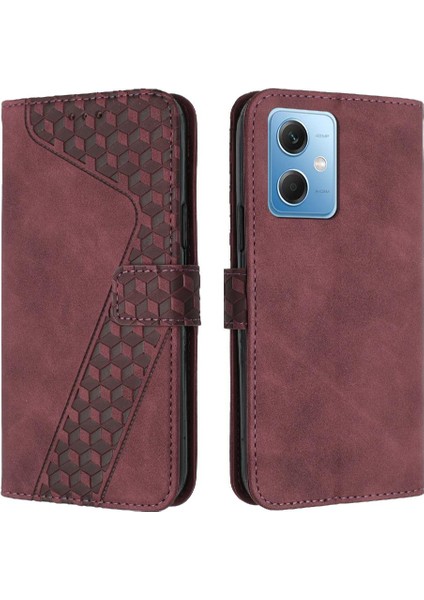 Telefon Kılıfı Için Xiaomi Redmi Not 12 5g Flip Folio Kart Yuvaları Kapak Cüzdan (Yurt Dışından)