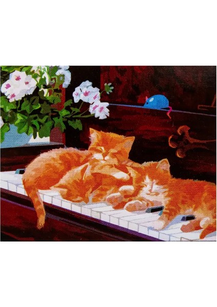 Sonnet Desenli Pres Tuval 30X40 cm Kittens 141758 fiyatları