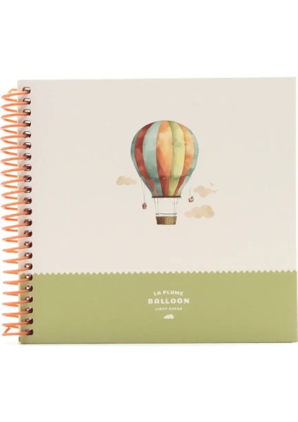 La Plume Balloon Light Paper Sert Kapak Çizgili Not Defteri 16X15 cm 50 Yaprak JT10879 fiyatları