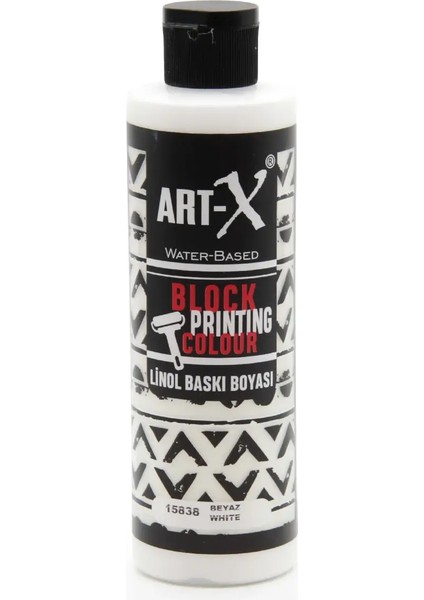 Art-X Su Bazlı Linol Baskı Boyası 240 ml Beyaz 15838