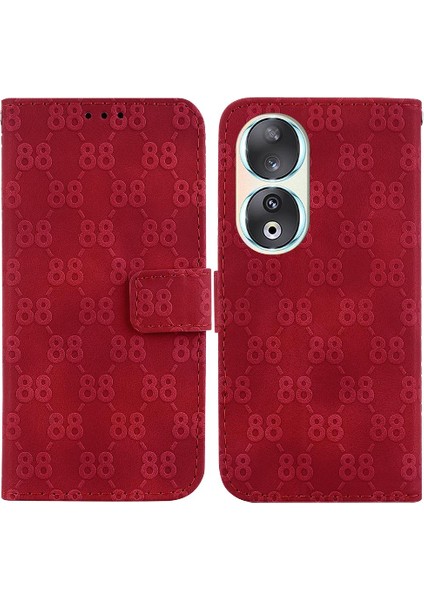 Onur Için Telefon Kılıfı 90 Çift 8 Kabartmalı Kart Tutucu Cüzdan Kapak Pu (Yurt Dışından)