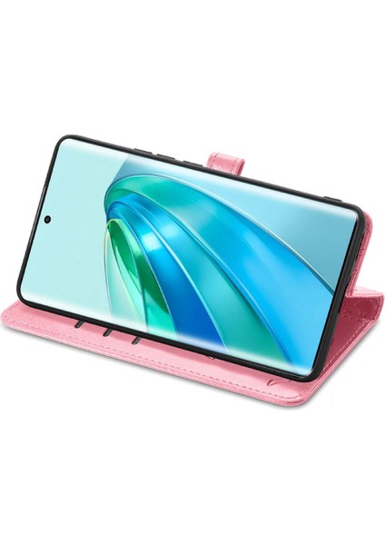 Huawei Onur X9A Karikatür Hayvanlar Için Kılıf Kısa Kayış Deri Kılıf Flip (Yurt Dışından) modelleri