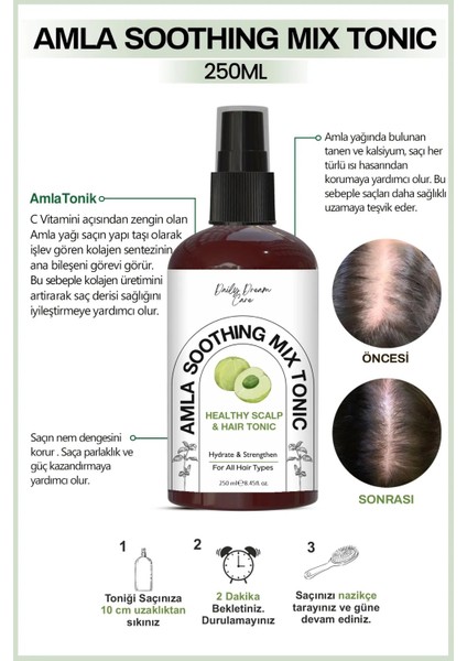 Daily Dream Care 250 ml Amla Kompleks Tonik Güçlendirme Soğuk Sıkım