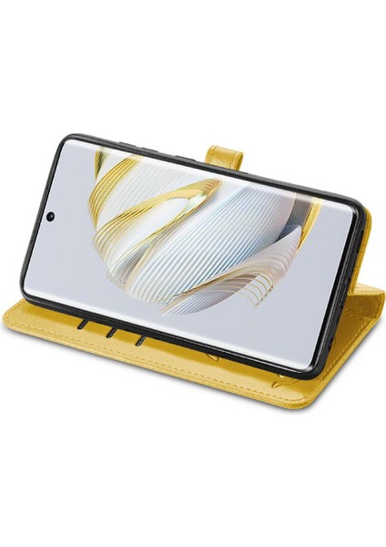 Huawei Nova 10 Için Kılıf Kapak Kapak Karikatür Hayvanlar Darbeye Deri (Yurt Dışından)