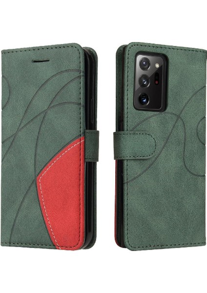 Samsung Galaxy Not 20 Için Kılıf Ultra Pu Deri Flip Folio Kılıf Kickstand (Yurt Dışından)