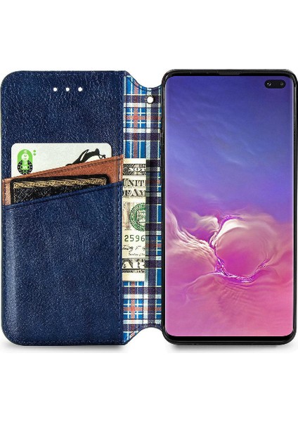 Samsung Galaxy S10 Artı Cüzdan Fonksiyonu Zarif Iş Çevirme (Yurt Dışından)