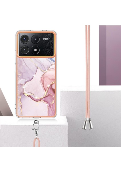 Xiaomi Redmi Için Kılıf K70E Anti-Scratch Yumuşak Mermer Tampon Crossbody Kayış (Yurt Dışından) indirimleri