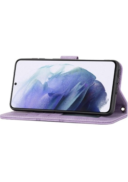 Samsung Galaxy S22 5g Için Flip Case Cüzdan Kılıf Pu Deri Kickstand (Yurt Dışından)