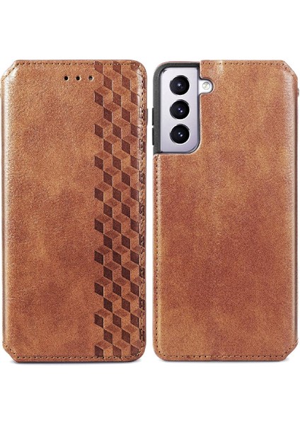 Samsung Galaxy S22 Artı Moda Tasarım Kapak Çevirin Deri Kılıf (Yurt Dışından)
