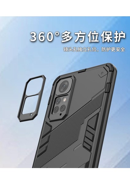 Xiaomi Redmi Için Not 11 4g Koruyucu Kapak Kickstand Sağlam Askeri (Yurt Dışından)
