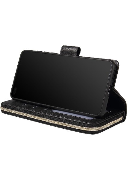 Huawei P40 Flip Kapak Için Kılıf ile El Kayışı Fermuar Cep Cüzdan Kılıf 9 (Yurt Dışından) fiyatları