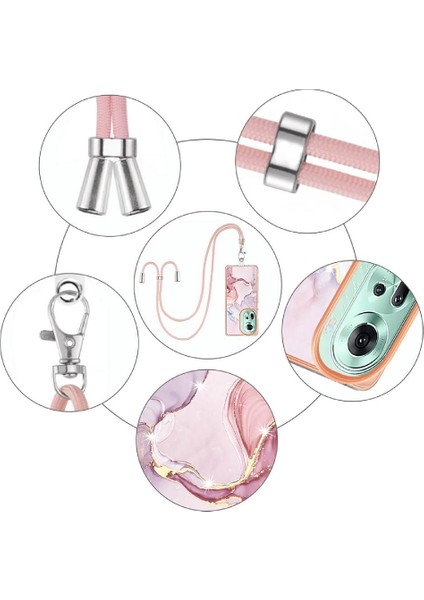 Oppo Oppo 11 5g Için Kılıf Anti-Scratch Yumuşak Tampon Crossbody Kordon Askısı (Yurt Dışından) modelleri