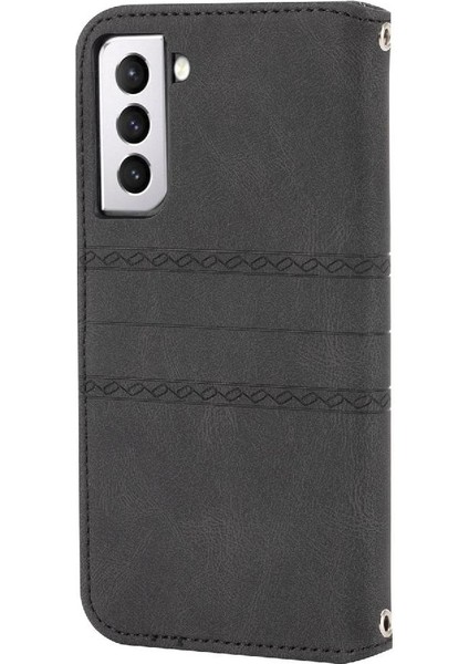 Samsung Galaxy S22 5g Için Flip Case Cüzdan Kılıf Pu Deri Kickstand (Yurt Dışından)