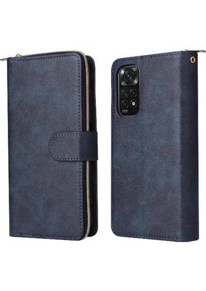 Xiaomi Redmi Için Not 11S Fermuarlı Cebi El Kayışı Cüzdan Kılıf 9 (Yurt Dışından)