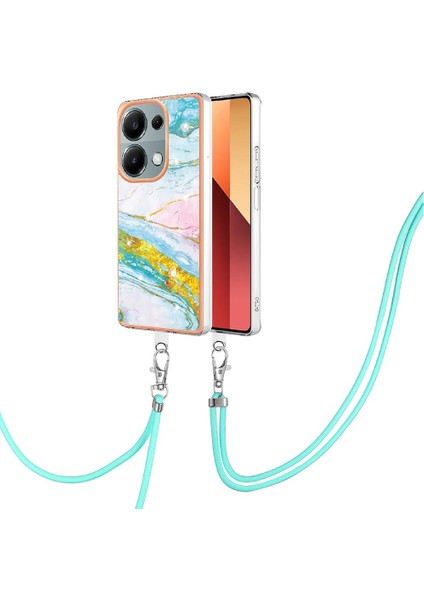 Xiaomi Poco M6 Pro 4g Tampon Mermer Crossbody Kordon Askısı Yumuşak (Yurt Dışından)