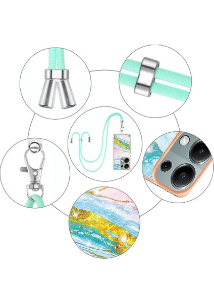 Xiaomi Poco M6 Pro 4g Tampon Mermer Crossbody Kordon Askısı Yumuşak (Yurt Dışından) indirimleri