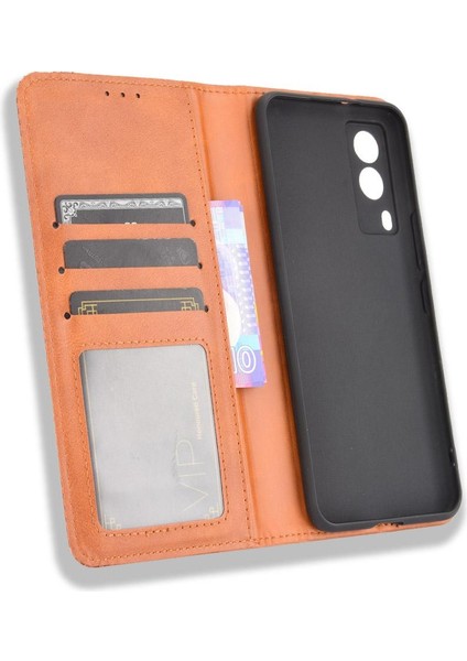 Vivo V21E 5g Manyetik Kapatma Pu Deri Cüzdan Için Kılıf (Yurt Dışından) modelleri