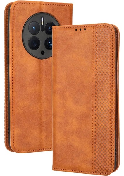 Huawei Mate 50 Pro Cüzdan Manyetik Kapatma Pu Deri Kılıf (Yurt Dışından)