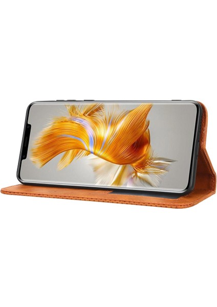 Huawei Mate 50 Pro Cüzdan Manyetik Kapatma Pu Deri Kılıf (Yurt Dışından)