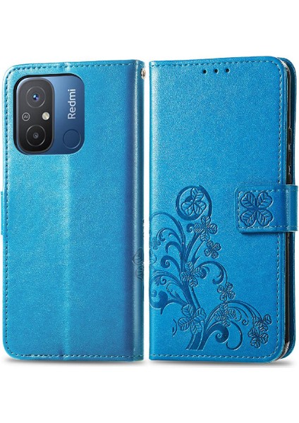 Xiaomi Redmi 12C Flip Kapak Için Kılıf Kısa Kayış Zarif Iş Dört (Yurt Dışından)