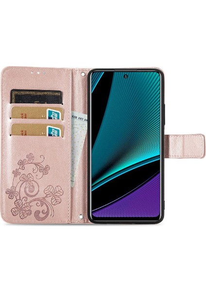 Infinix Not 11 Pro Kısa Kayış Dört Yapraklı Yonca Deri Kılıf (Yurt Dışından) modelleri