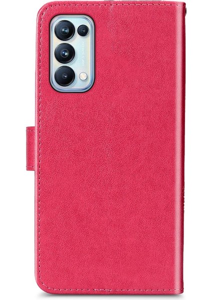 Oppo Oppo 5 Pro Için Kılıf Kısa Kayış Kapak Çevirin Deri Kılıf Dört Yaprak (Yurt Dışından) indirimleri