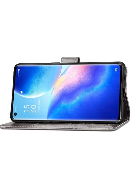 Oppo Oppo 5 Pro Için Kılıf Kısa Kayış Kapak Çevirin Deri Kılıf Dört Yaprak (Yurt Dışından) fiyatları