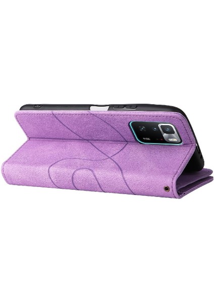 Xiaomi Poco X3 Gt 5g Fermuar Cüzdan Tarzı Iki Renkli Dikiş (Yurt Dışından)